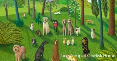 Jane Troup's painting "The Dog Park 3" Jane Troup's painting "The Dog Park 3"